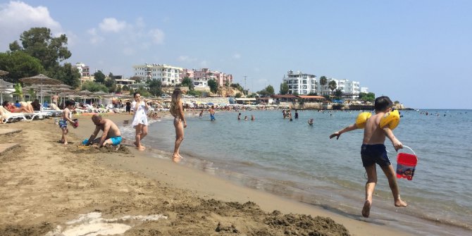 Mersin sahillerinde bayram tatili hareketliliği