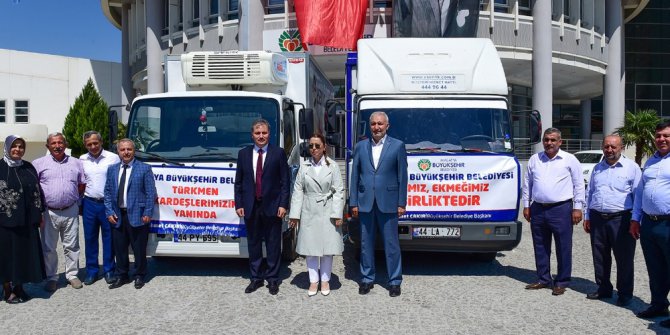 Büyükşehirden savaş mağduru Türkmenlere bayram hediyesi