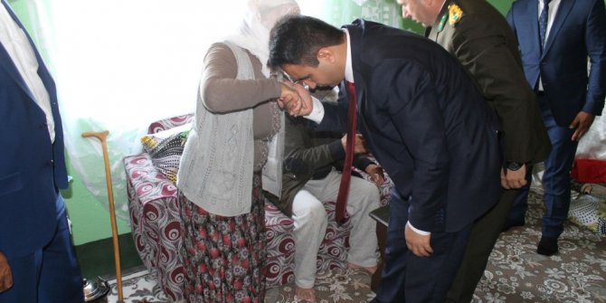 Kaymakam Dundar, Kıbrıs gazilerini ziyaret etti