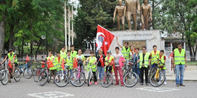 Bafra’da 30 Ağustos bisiklet turu