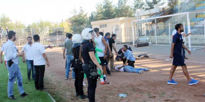 Kupa maçında olaylar çıktı, emniyet müdürü yaralandı