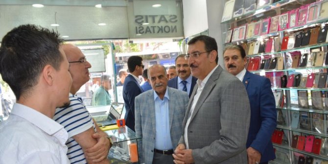 Bakan Tüfenkci, Malatya esnafını gezdi