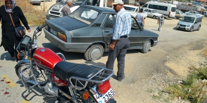 Otomobil ile motosiklet çarpıştı: 1 yaralı