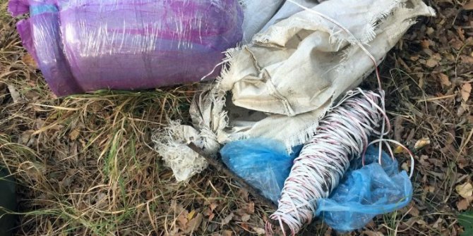 Tunceli’de 70 kiloluk patlayıcı ele geçirildi