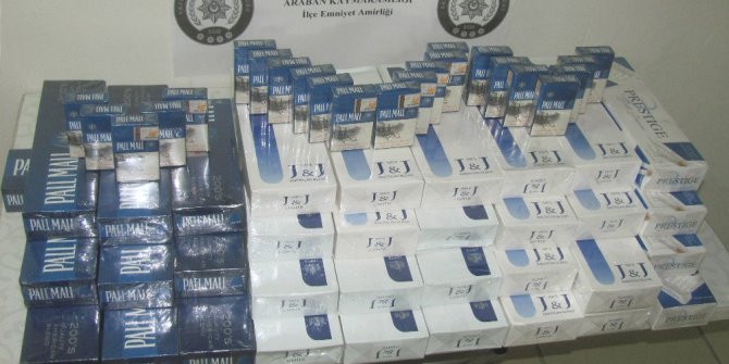 Araban’da 360 paket kaçak sigara ele geçirildi.