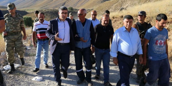 Kaymakam Çetin alabalık tesisini inceledi