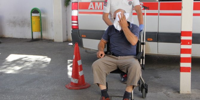 Acemi kadın kasap hastanelik oldu