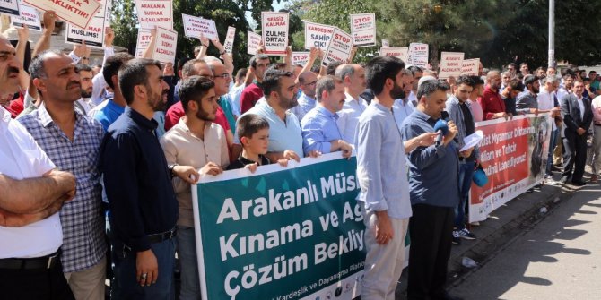 Arakan’daki katliam Bingöl’de protesto edildi