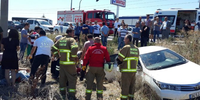Bayram trafiği kana bulandı: 1 ölü, 4 yaralı