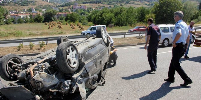 Samsun’da anne ve 3 çocuğu ölümden döndü