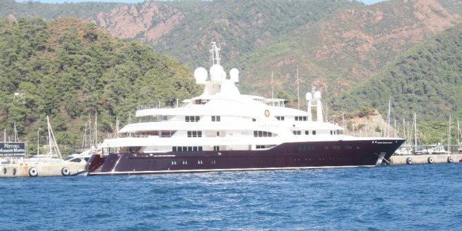 Ürdün kralının mega yatı “Sarafsa” Marmaris’te