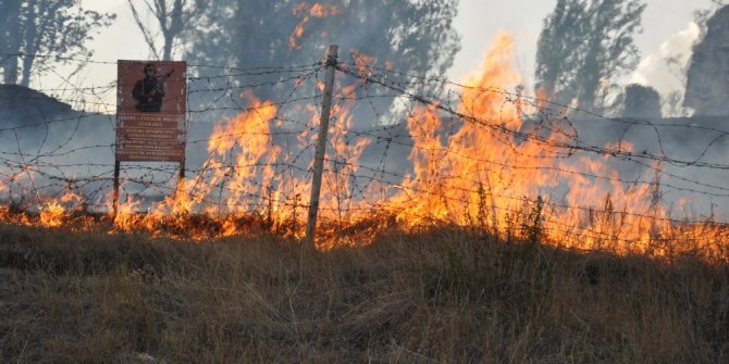 Kars’ta askeri bölgedeki yangın kontrol altına alındı