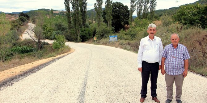 Köy yolları sıcak asfalt oluyor