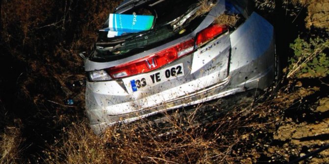 Konya’da otomobil şarampole yuvarlandı: 8 yaralı