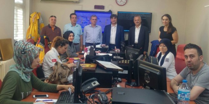 112 komuta merkezine anlamlı ziyaret