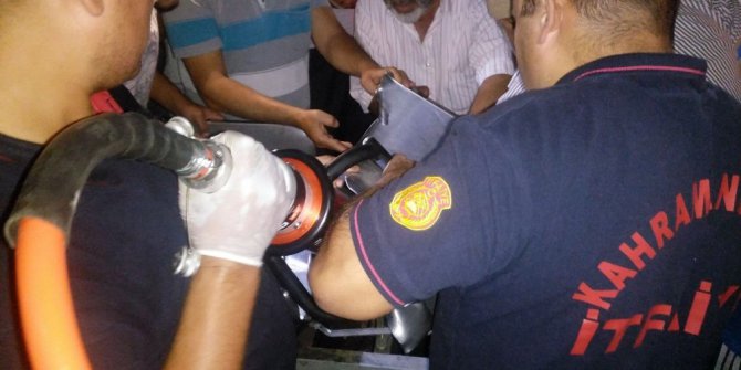 Yaşlı adam elini kıyma makinesine kaptırdı