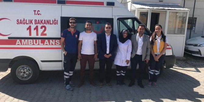 Sağlıkçılara bayram ziyareti