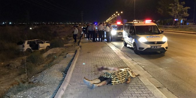 Kontrolden çıkan otomobil takla attı: 2 ölü, 1 yaralı