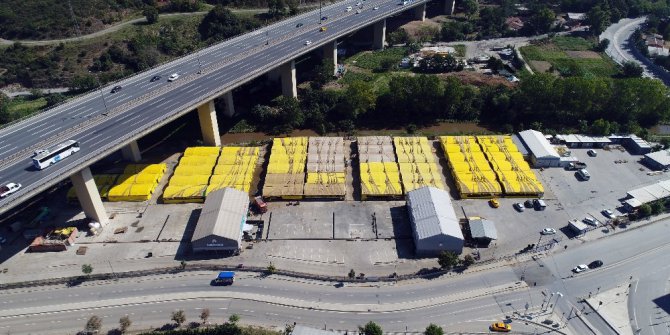 Boş kalan kurban pazarı havadan görüntülendi