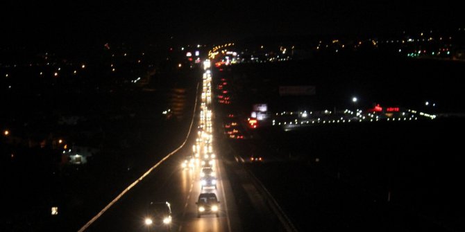 Tekirdağ’da 20 kilometrelik araç kuyruğu