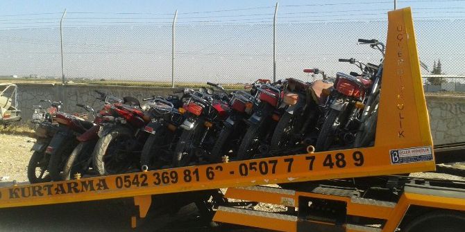 Şanlıurfa’da Çalıntı 13 Motosiklet Ele Geçirildi