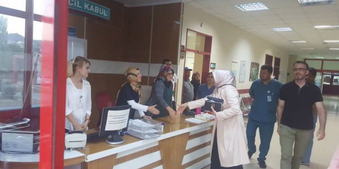 Selahattin Çetintaş Devlet Hastanesi’ne bayram ziyareti