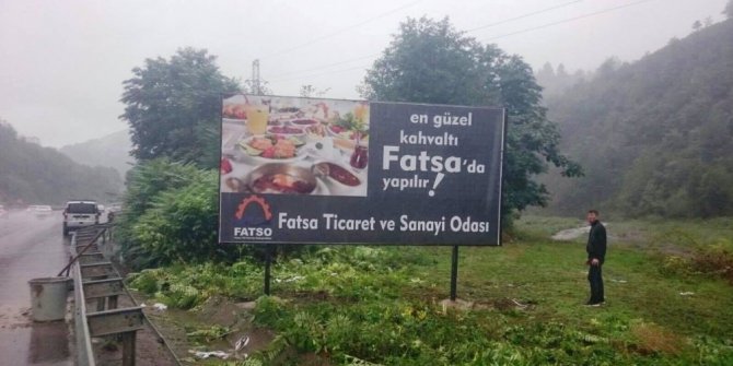 "En güzel kahvaltı Fatsa’da yapılır" tabelaları konuldu