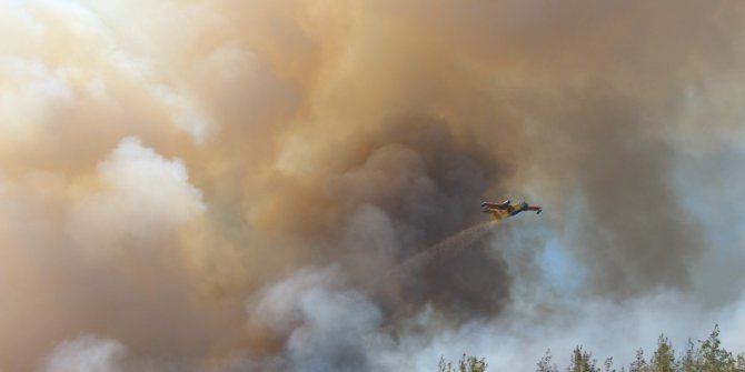Kumluca’daki yangın kuzeybatı yönüne ilerliyor