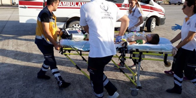 Ambulans helikopter minik Mehmet Ali için havalandı