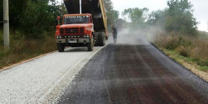 Eğnidirler yolu asfaltlama çalışmaları bitti
