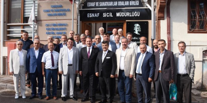 Karacan’dan Esnaf Odaları Birliği’ne ziyaret