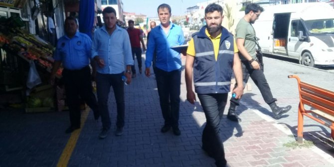 Çaldıran’da kaldırım denetimi