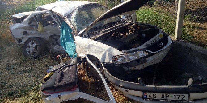 Kahramanmaraş’ta feci kaza: 1 ölü, 3 yaralı