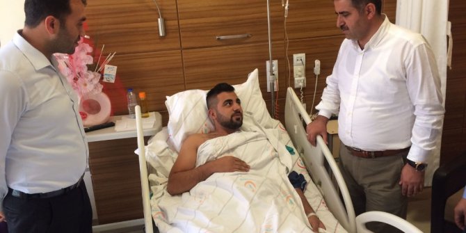 Operasyon sırasında ayağı kırılan gazi ameliyat oldu