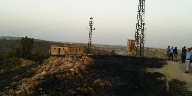 Ömerli’de anız yangını bin 500 dönümlük araziyi küle çevirdi