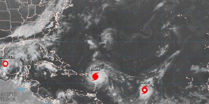 ABD’nin başı Harvey’den sonra Irma Kasırgası ile dertte