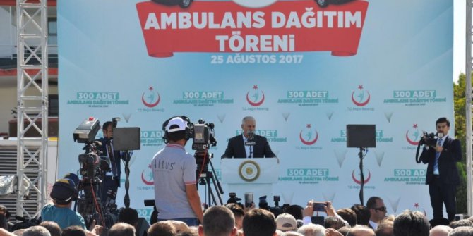 Başbakan Yıldırım 300 ambulansın dağıtım törenine katıldı