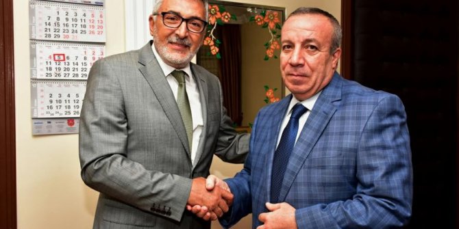 Başkan Bozkurt’tan İlçe Kaymakamı Mustafa Taş’a hayırlı olsun ziyareti