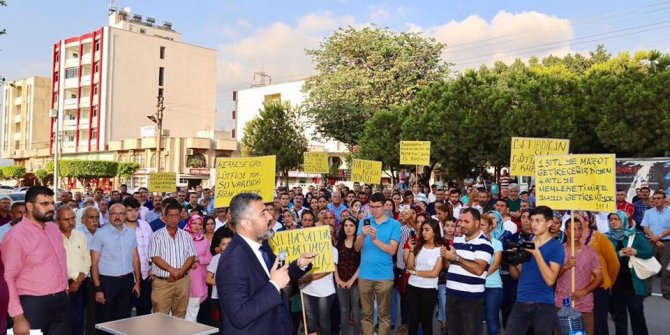 Payas’ta su protestosu