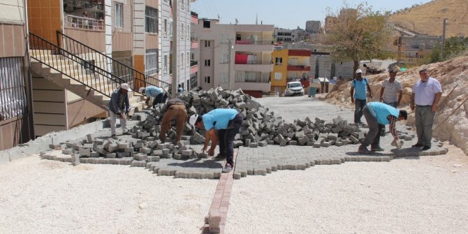 Eyyübiye’de yol yapım çalışmaları sürüyor