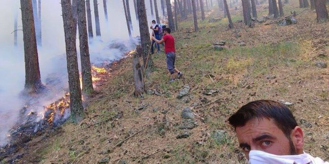 Oltu’da orman yangını kontrol altına alındı