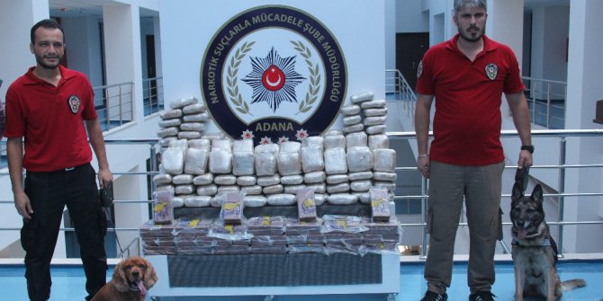 Adana’da 109 kilo eroin ele geçirildi