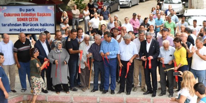 Başkan Çetin yaylada park ve Atatürk büstü açtı