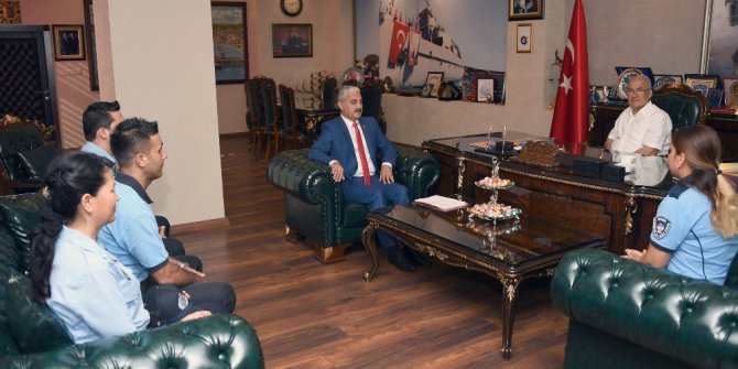 Zabıta ekipleri Başkan Kocamaz’ı ziyaret etti