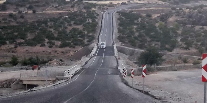 Tut ilçe karayolunda yeni köprü faaliyete girdi