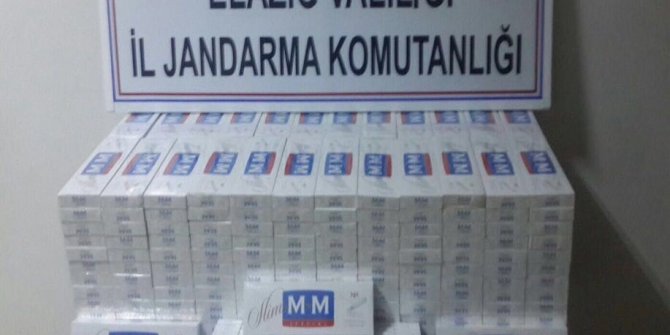 Elazığ’da 6 bin paket kaçak sigara ele geçirildi