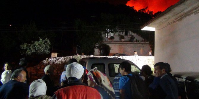 Alevler tüm köyü sardı