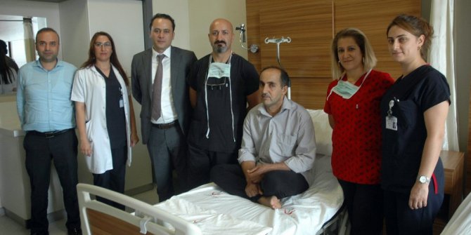 Kalbinden portakal büyüklüğünde tümör çıkarıldı