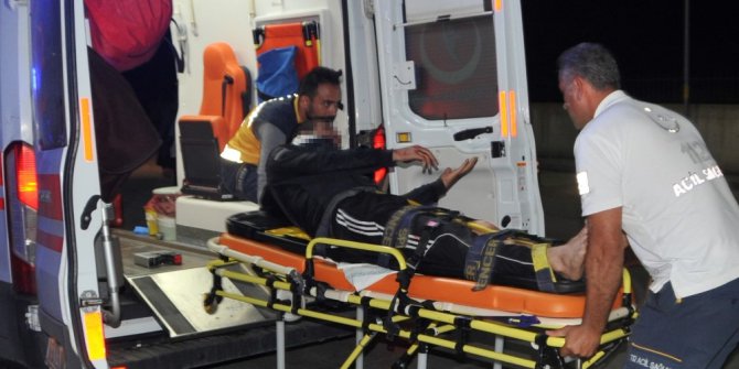 Balkondan inmeye çalışan şahıs düşerek yaralandı
