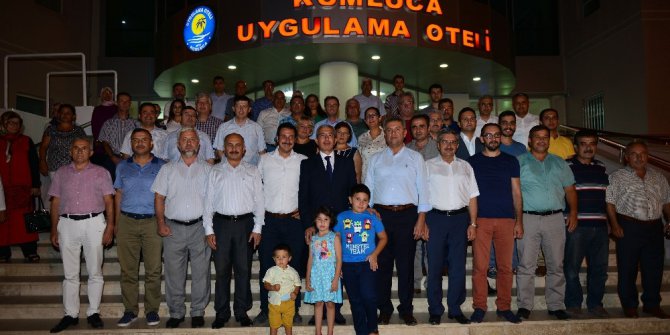 Kaymakam için veda yemeği düzenlendi